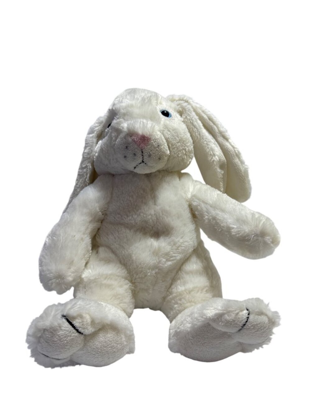 Animaland White Plush Bunny Long Ears Stuff Your Own Collectible Toy Polyester 1